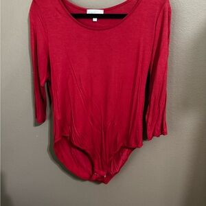 Perfect Peach Rust Colored Bodysuit Top